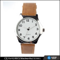 leather strap man wrist watches quartz, custom mens watch